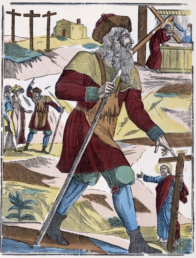 The wandering Jew - image of Epinal by French School