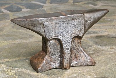 Twin-horn anvil, 1787 by French School
