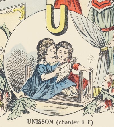 Unison (Singing at the) by French School