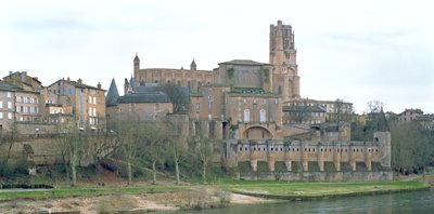 View of Albi Cathedral, begun in 1282 by French School