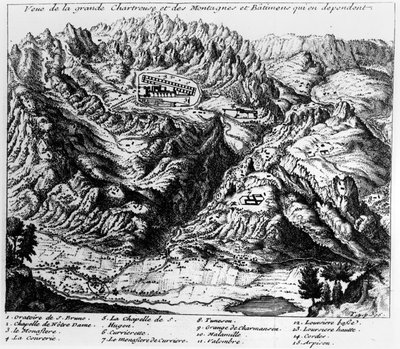 View of La Grande Chartreuse by French School
