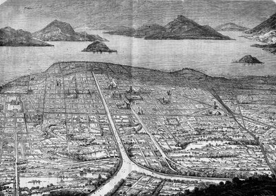 View of Mexico City, Mexico by French School