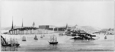 View of Stockholm, 1841 by French School