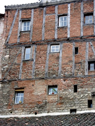 View of a medieval house by French School