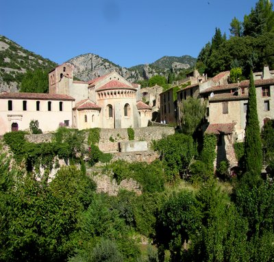 View of the Abbey Church, 11th-12th century by French School