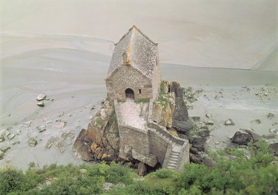 View of the Chapelle Saint-Aubert by French School