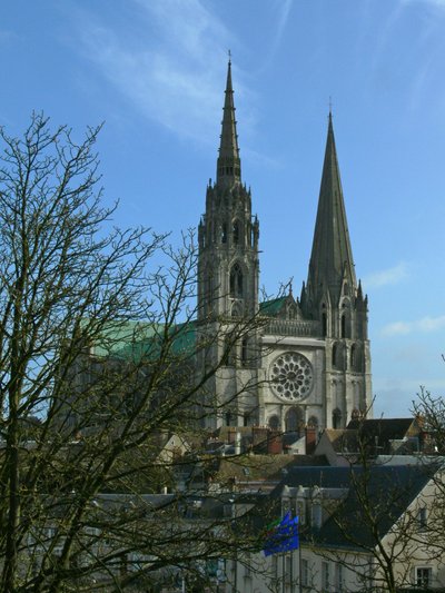 View of the Cathedral from the West by French School