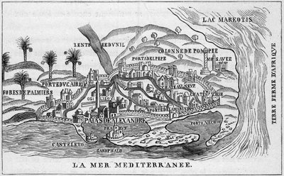 View of the city of Alexandria, Egypt by French School