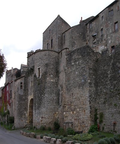 View of the fortified village by French School