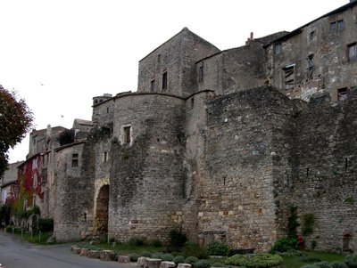 View of the fortified village by French School