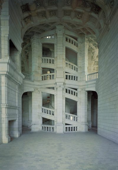 View of the Main Staircase, 1519-46 by French School