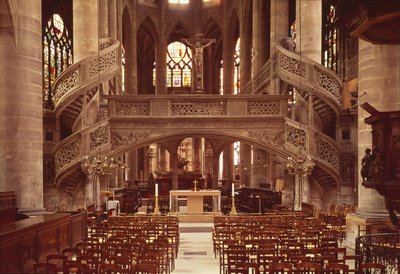 View of the rood-screen, built in 1525-35 by French School