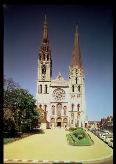 View of the west facade by French School