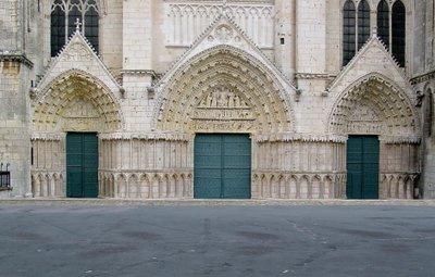 View of the west facade by French School