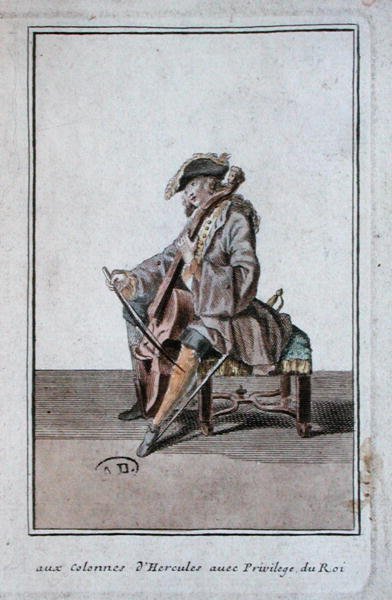 Violincello, c.1700 by French School