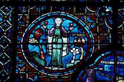 Virgo, from the Zodiac Window by French School