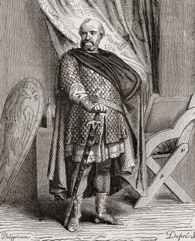 William I, from Histoire de France, c.1880 by French School