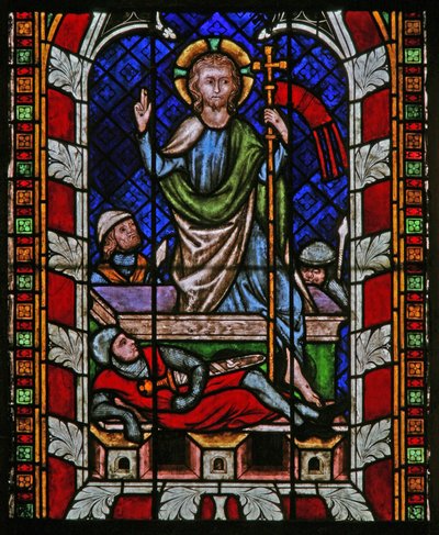 Window N-chapA depicting the Resurrection by French School