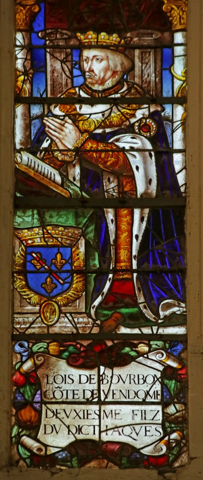 Window depicting Louis de Bourbon-Vendome by French School