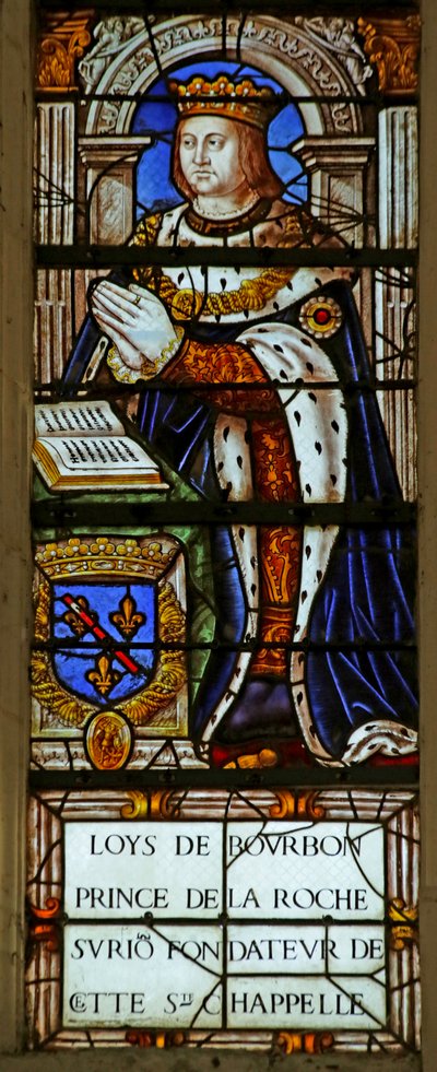 Window depicting Louis de Bourbon by French School