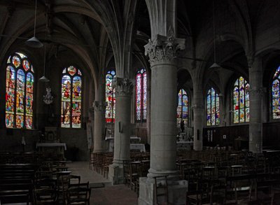 Window depicting View by French School