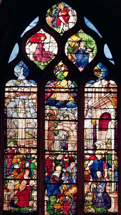 Window depicting the Nativity by French School