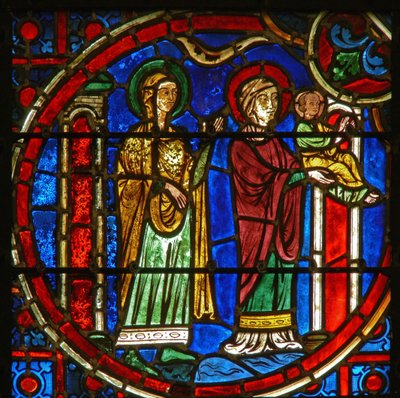 Window depicting the Presentation in the Temple by French School