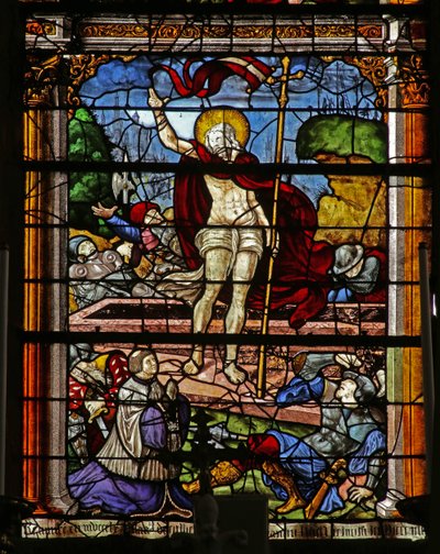 Window depicting the Resurrection by French School