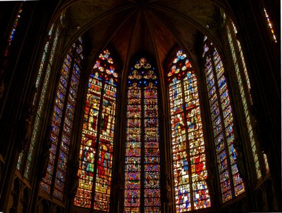 Window depicting the east end lancets by French School