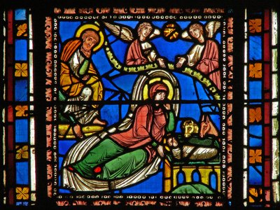 Window s2-C depicting the Nativity by French School