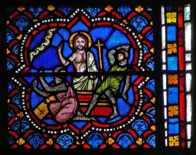 Window s2-L depicting the Resurrection by French School