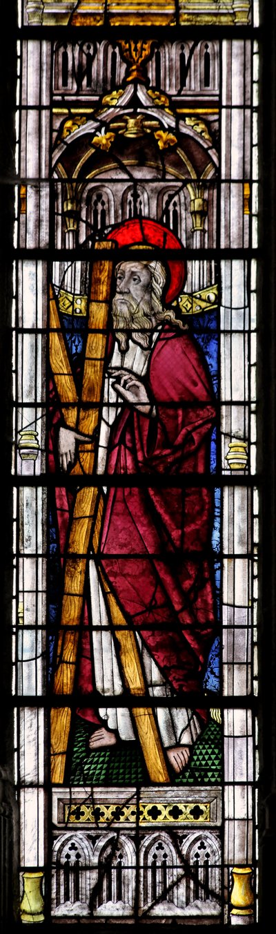 Window w0 depicting St Andrew by French School