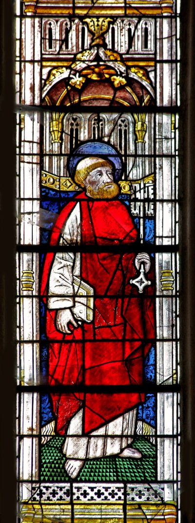 Window w0 depicting St Peter by French School