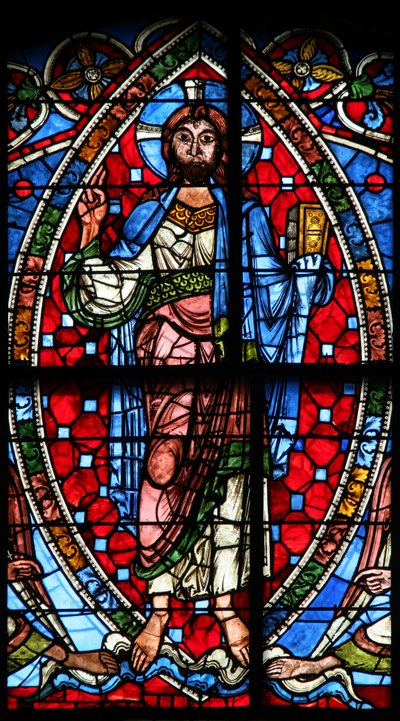 Window depicting the Ascension by French School