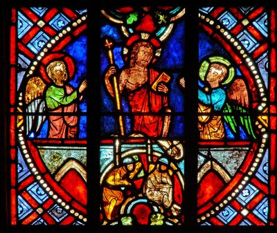 Window w0 depicting the Resurrection by French School