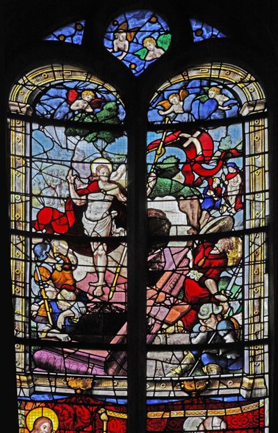 Window depicting the Resurrection by French School