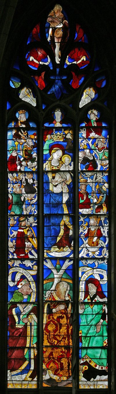 Window depicting the Tree of Jesse by French School