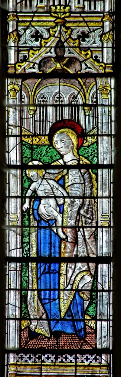 Window w0 depicting the Virgin and Child by French School