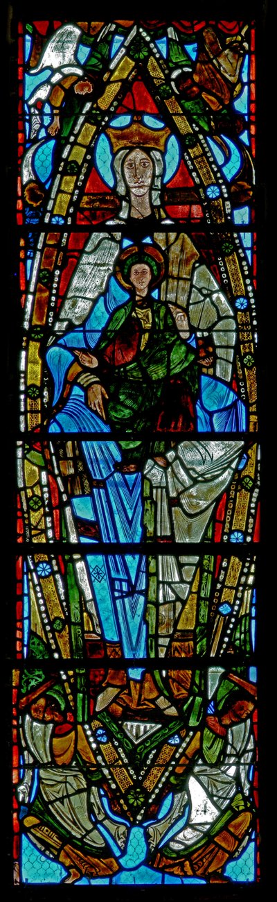 Window depicting the Virgin and Child by French School