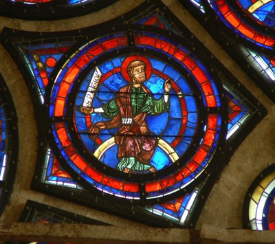 Window depicting St Peter by French School