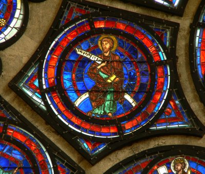 Window depicting St Simon by French School