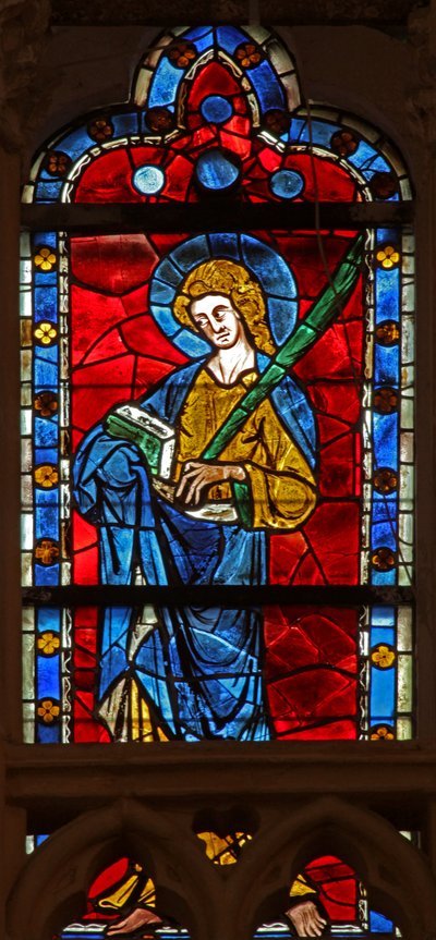 Window depicting St Jude by French School