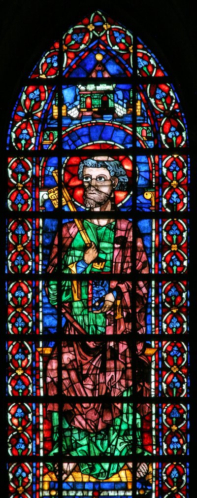 Window w102 depicting St Peter by French School