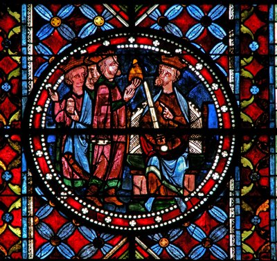 Magi with Herod by French School