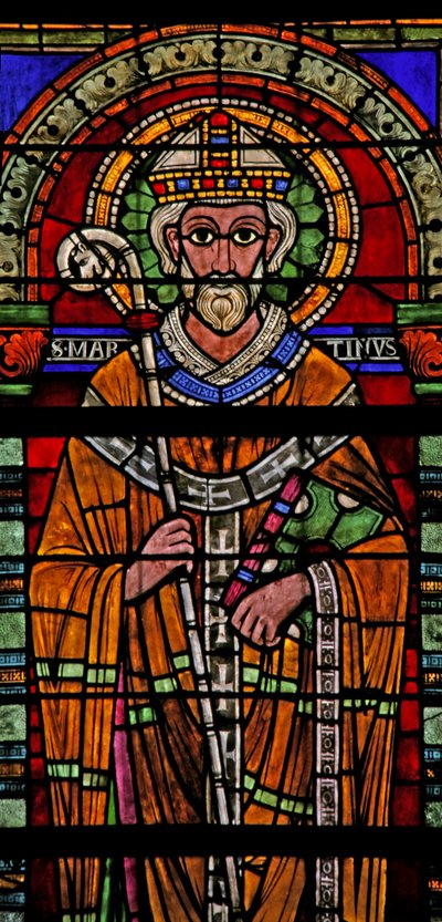 Window w109 depicting St Martin by French School