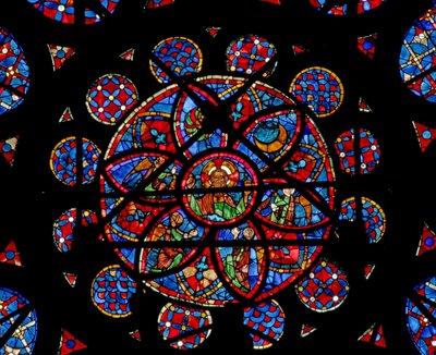 Window w115 depicting God the Creator by French School