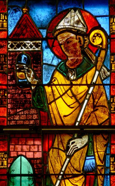 Window w13 depicting St Nicholas by French School