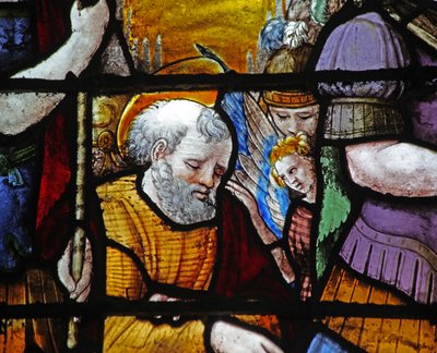 Window depicting St Peter by French School