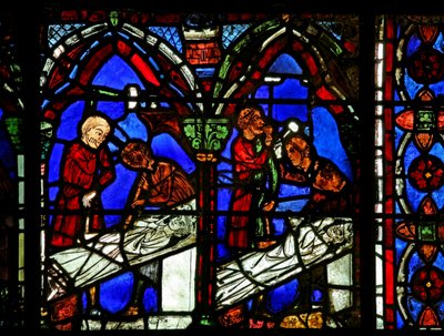 Window W15 Depicting Donors - Masons by French School