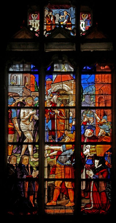 Window w16 depicting Ecce Homo after Durer by French School